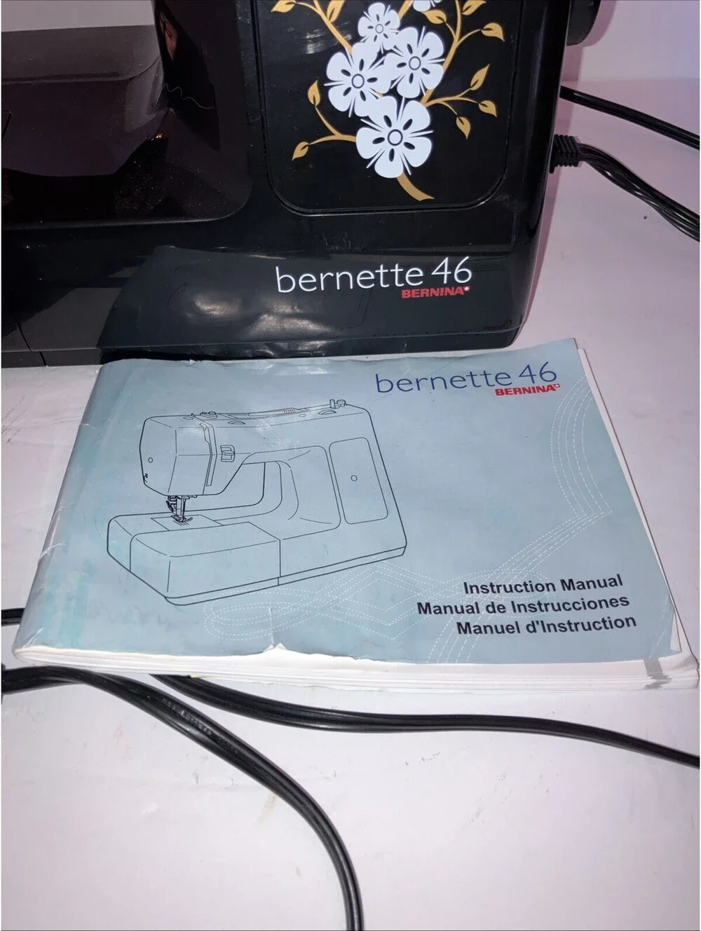 Bernina Bernette Model 46 Sewing Machine Black Instruction Book  WORKS